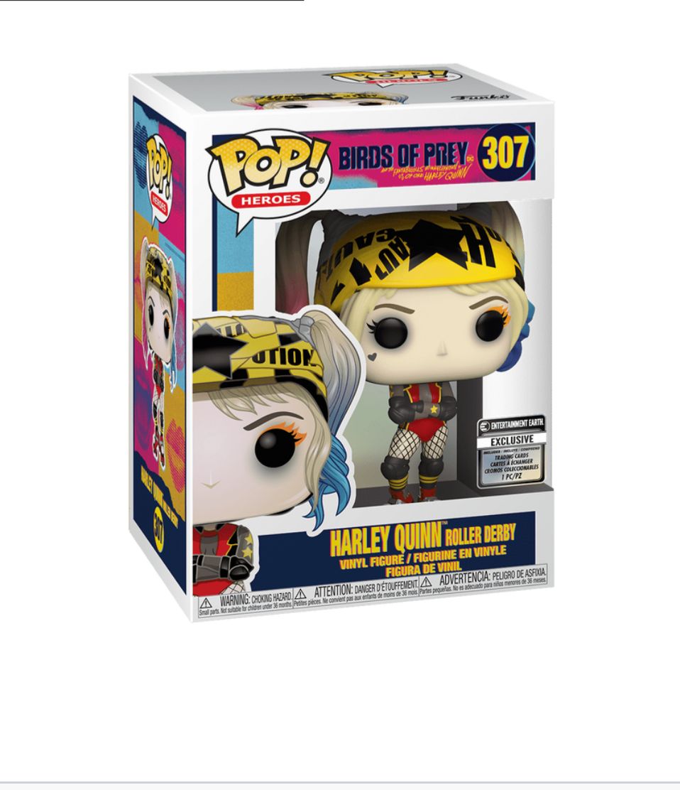 Funko Pop! Harley Quinn Birds of Prey Harley Quinn Roller Derby 307 (sin cromo coleccionable)
