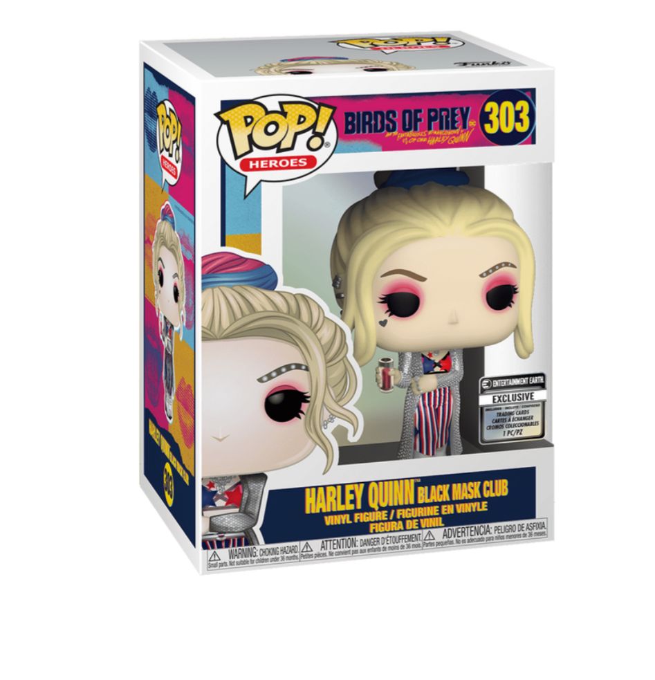 Funko Pop! Birds of Prey Harley Quinn Black Mask 303 (sin cromo coleccionable)