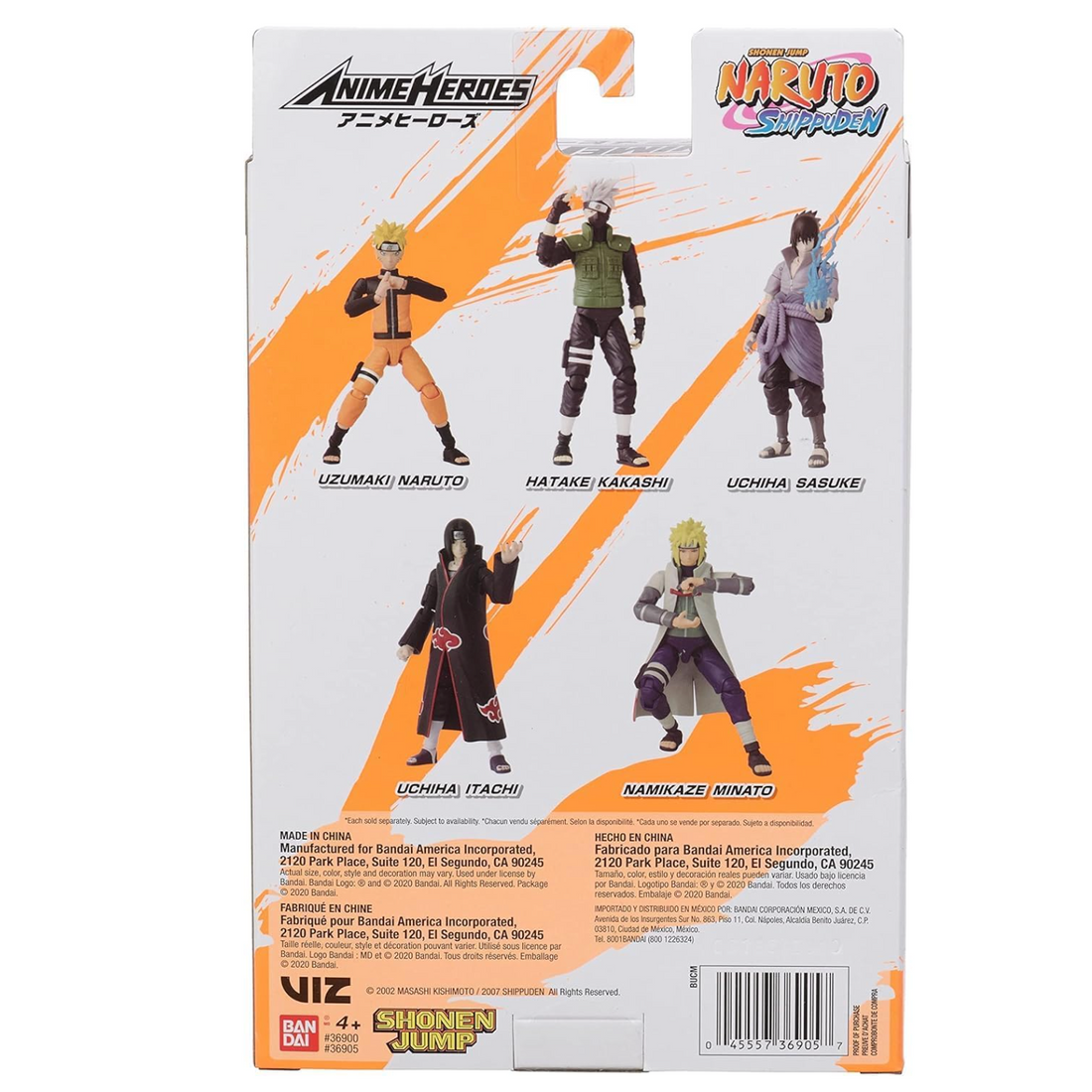 Bandai Anime Heroes 36901 Uzumaki Naruto 15 cm