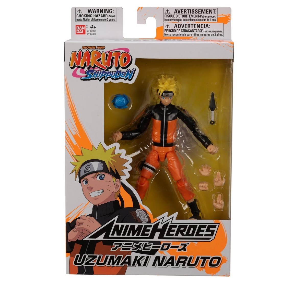 Bandai Anime Heroes 36901 Uzumaki Naruto 15 cm