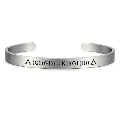 Preventa Pulsera Cuántica Grabovoi G1(G1)=K1i(G1(Π)) en Acero Inoxidable y Consagración Energética