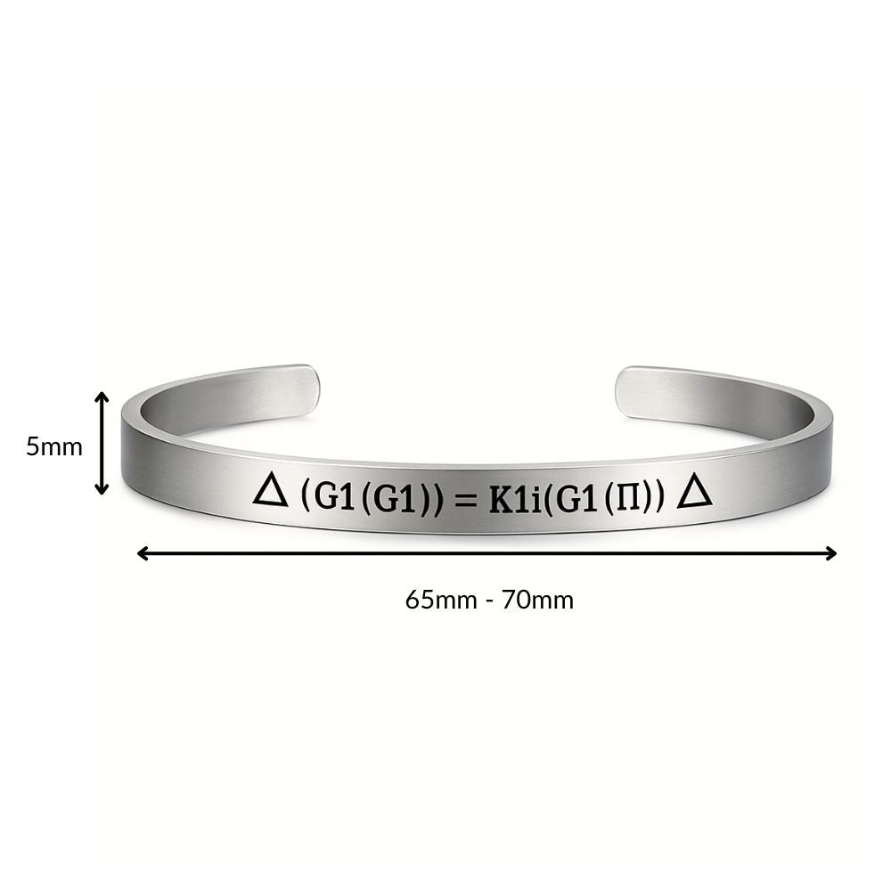 Preventa Pulsera Cuántica Grabovoi (G1(G1))=K1i(G1(Π)) en Acero Inoxidable y Consagración Energética