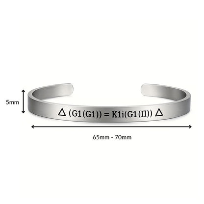 Preventa Pulsera Cuántica Grabovoi G1(G1)=K1i(G1(Π)) en Acero Inoxidable y Consagración Energética
